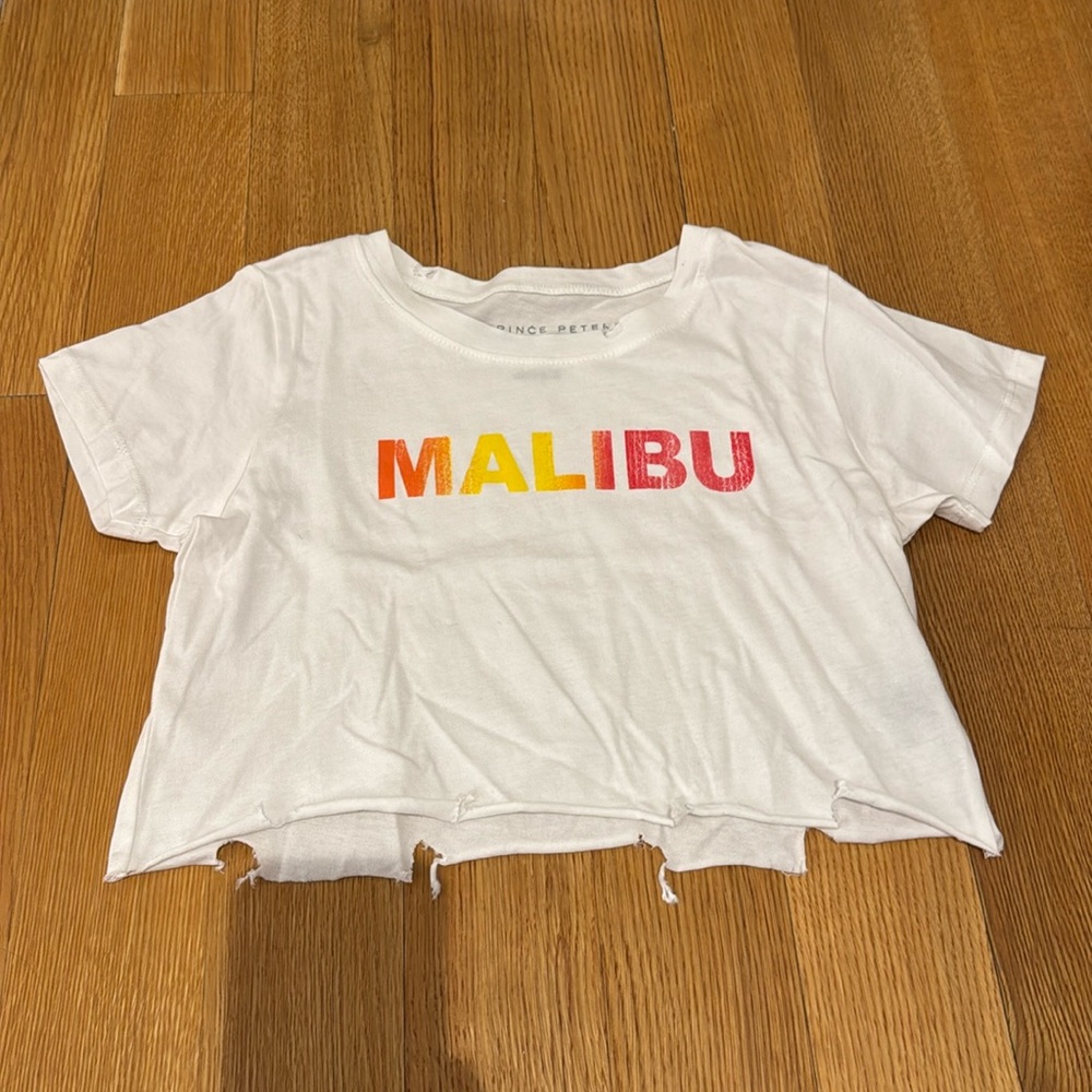 Never worn (but no tags) Prince Peter crop t shit